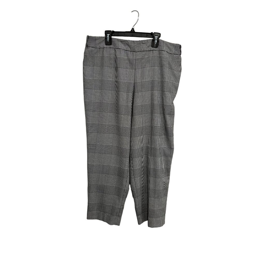 Worthington Womens Plaid Pull-On Pants Size 14
